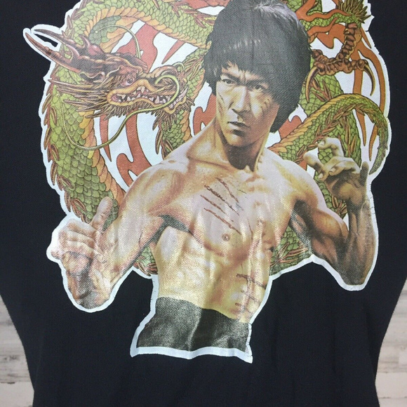 Vintage Brittania Sportswear sz S Bruce Lee Polo - Picture 6 of 8